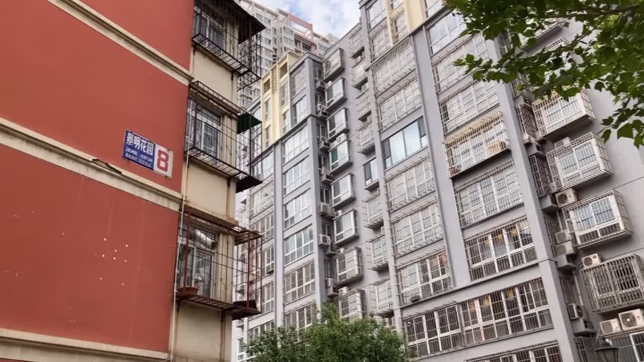 周边环境视频,景明花园楼栋外景视频,小区路况配套设施视频-天津安居