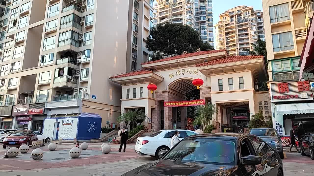 周边环境视频,钰海山庄楼栋外景视频,小区路况配套设施视频-珠海安居